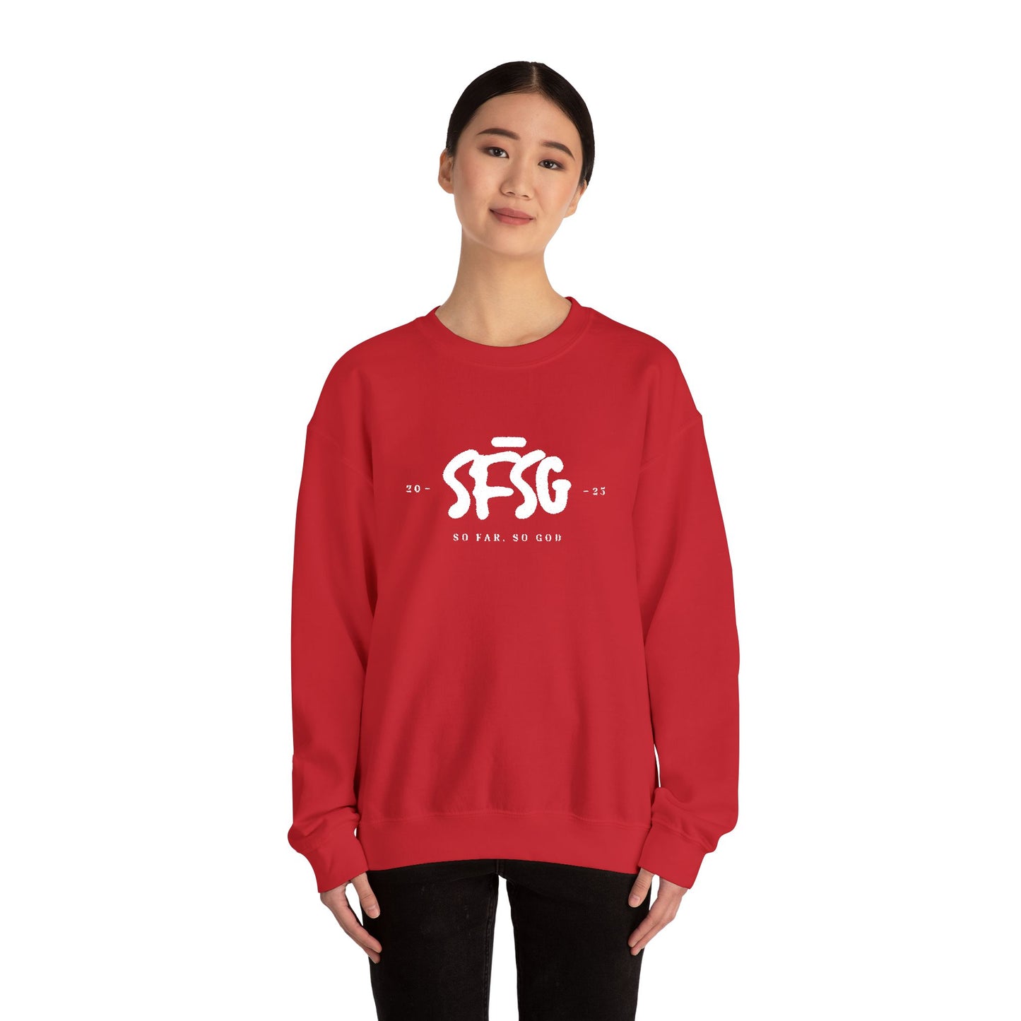 SFSG Unisex Embroidery Sweatshirt : WHITE CLASSIC