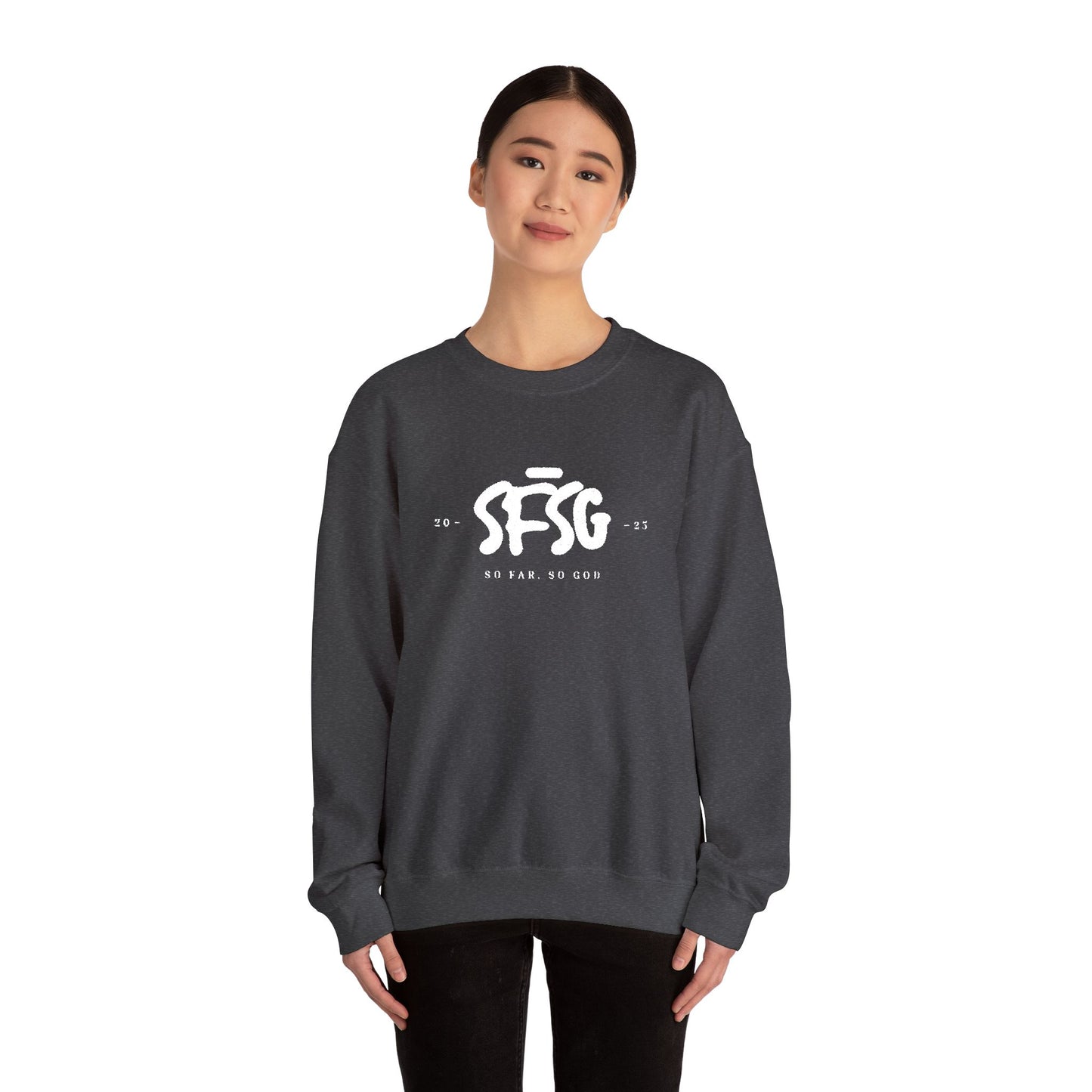 SFSG Unisex Embroidery Sweatshirt : WHITE CLASSIC