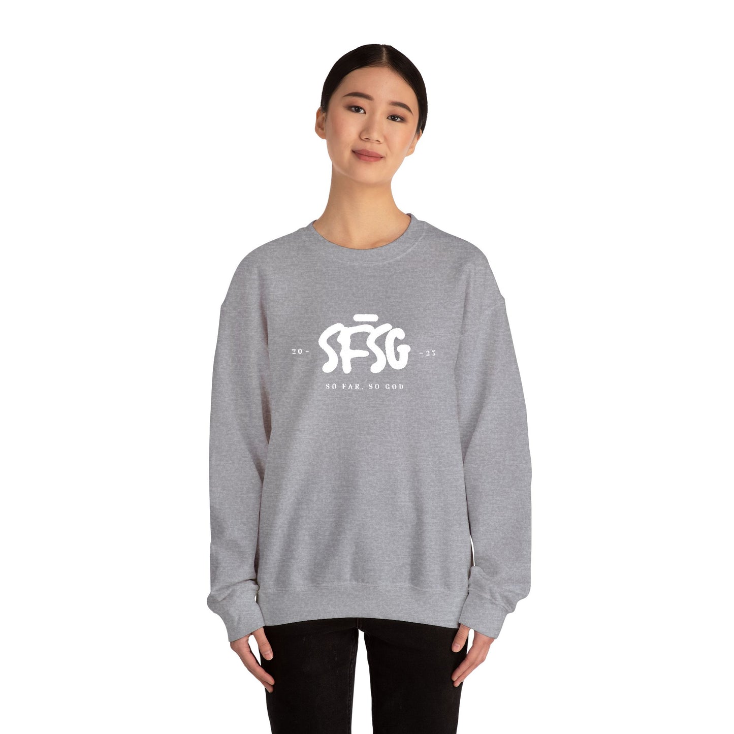 SFSG Unisex Embroidery Sweatshirt : WHITE CLASSIC