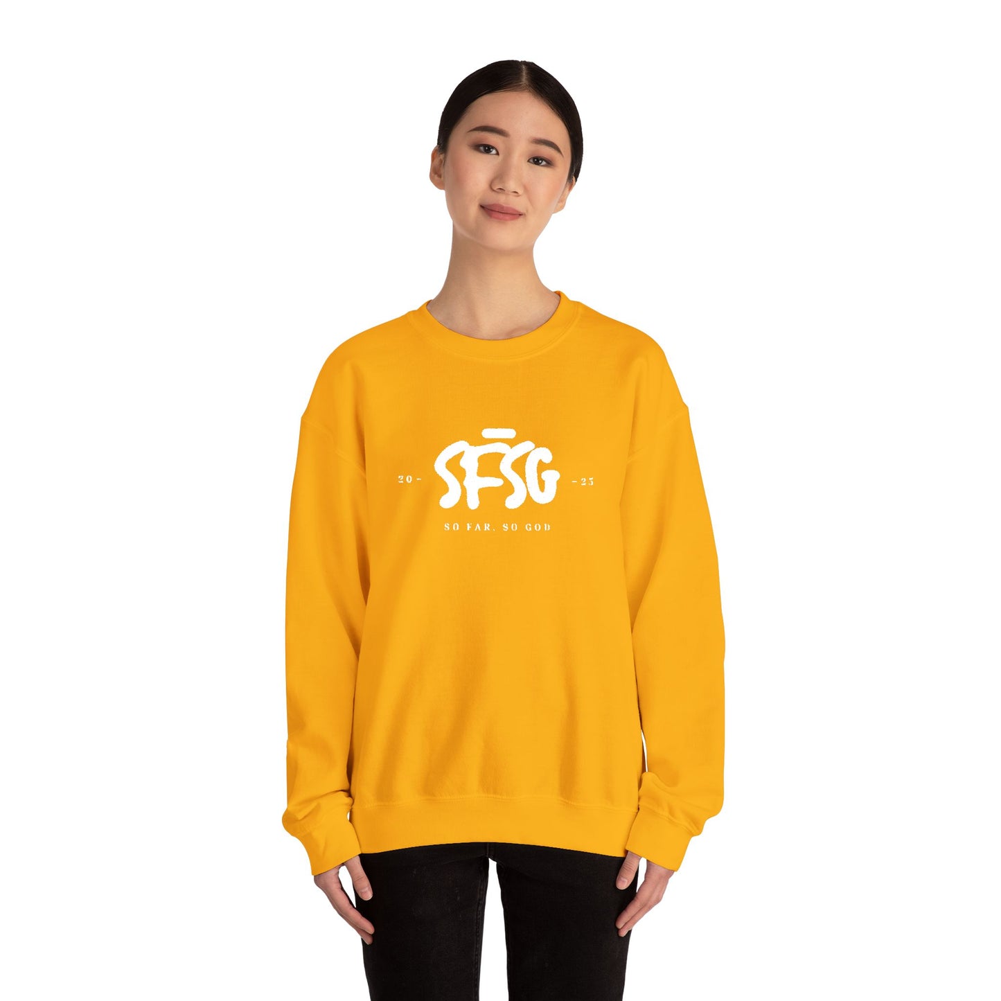 SFSG Unisex Embroidery Sweatshirt : WHITE CLASSIC