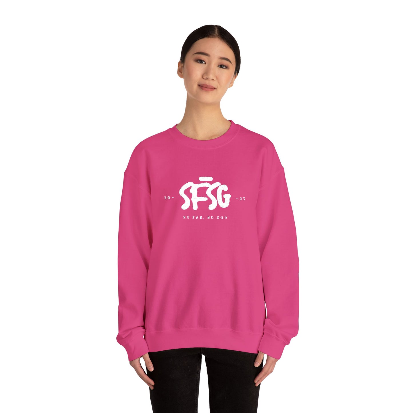 SFSG Unisex Embroidery Sweatshirt : WHITE CLASSIC