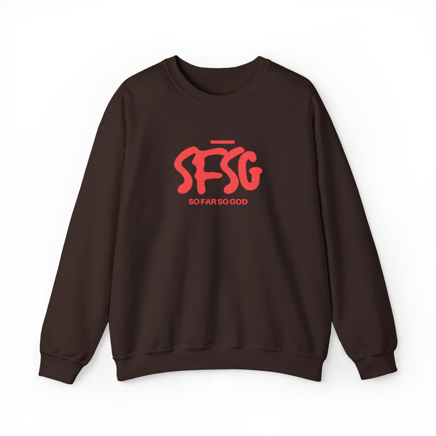 SFSG Unisex Embroidery Sweatshirt : BLCK RED