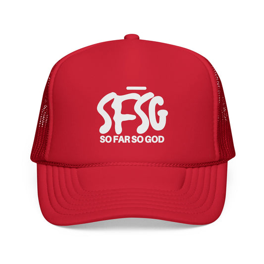 SFSG Trucker Hat: WHITE LOGO