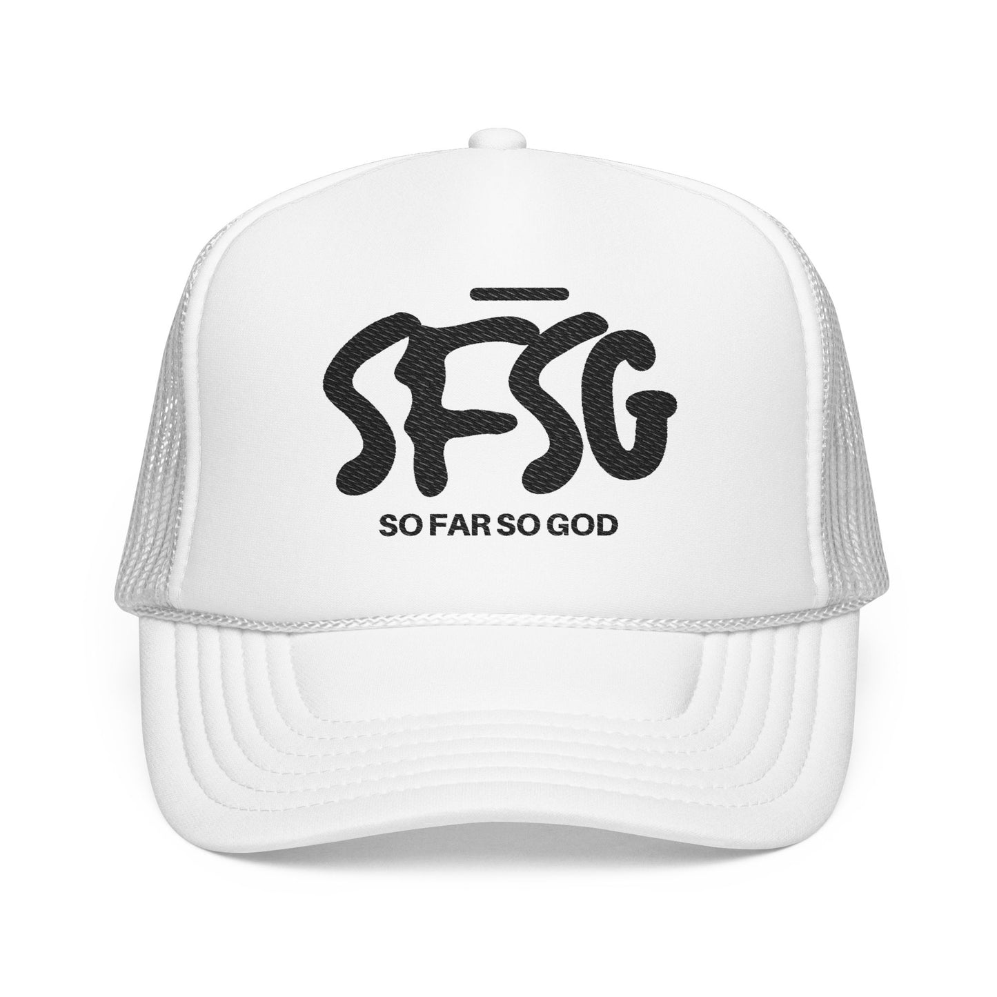 SFSG Trucker Hat: BLCK LOGO (Embroidery)