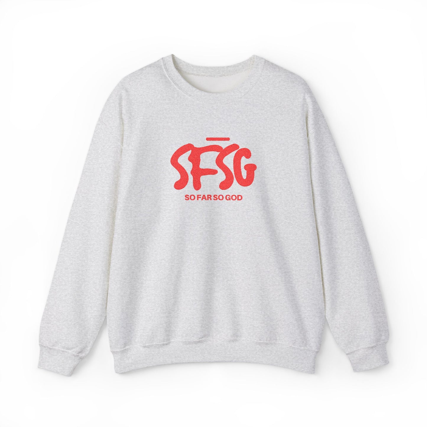 SFSG Unisex Embroidery Sweatshirt : BLCK RED