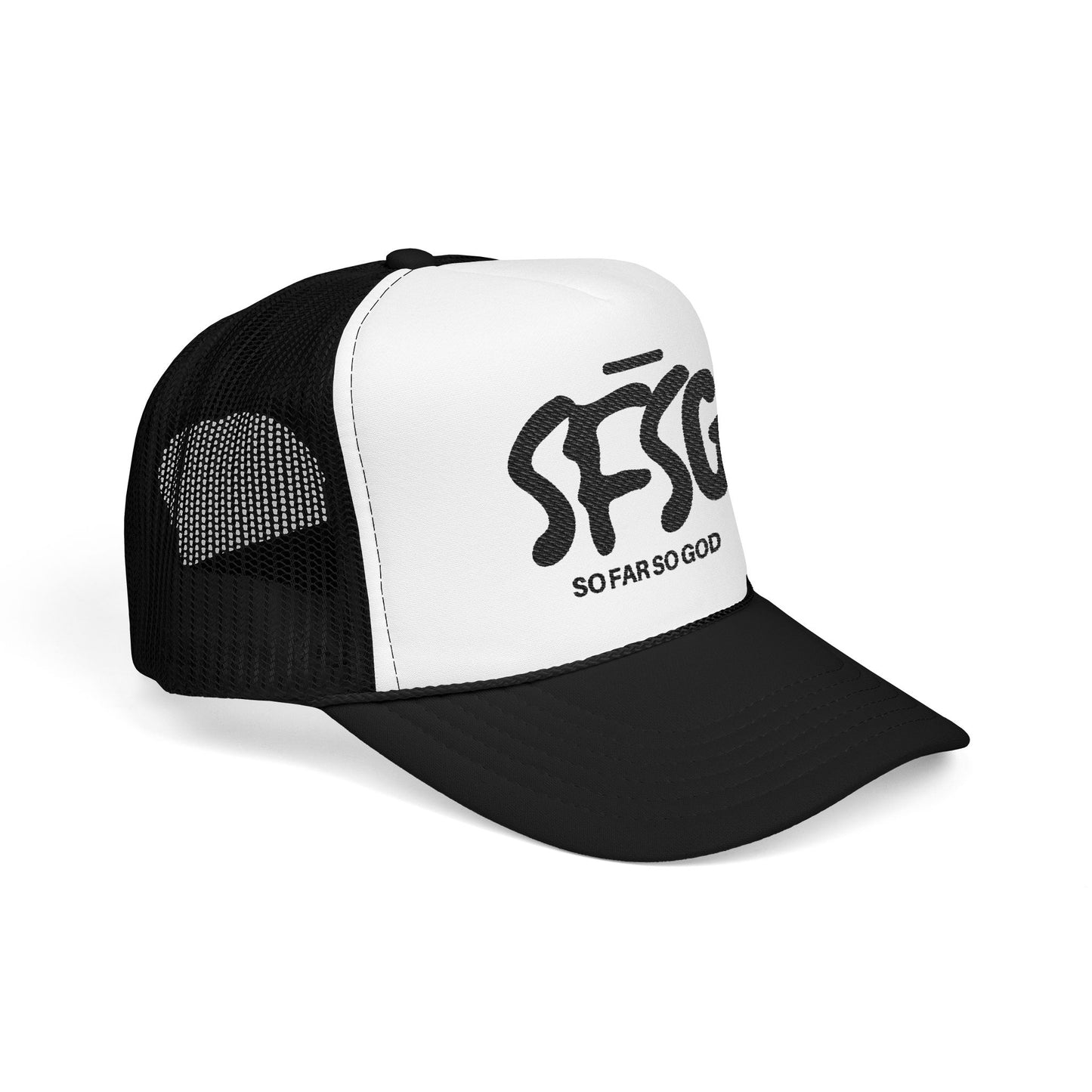SFSG Trucker Hat: BLCK LOGO (Embroidery)