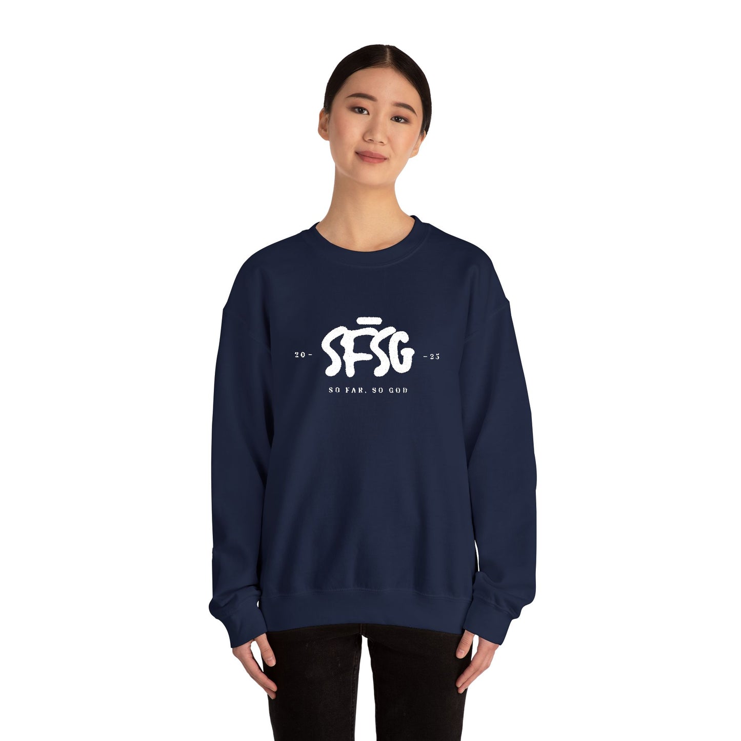 SFSG Unisex Embroidery Sweatshirt : WHITE CLASSIC