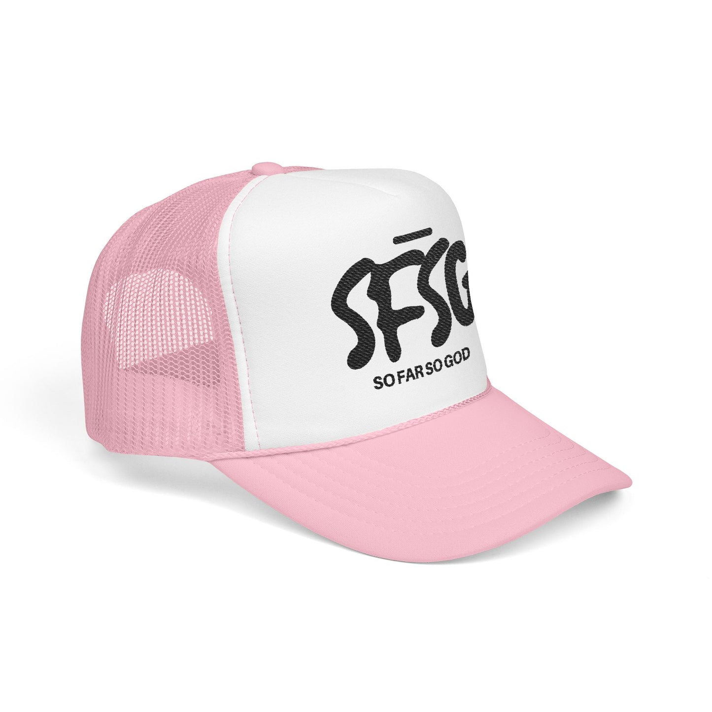 SFSG Trucker Hat: BLCK LOGO (Embroidery)