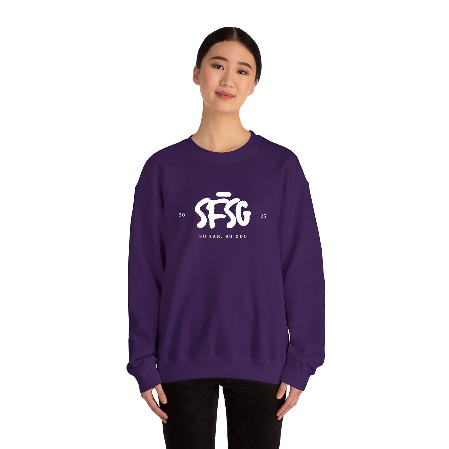 SFSG Unisex Embroidery Sweatshirt : WHITE CLASSIC