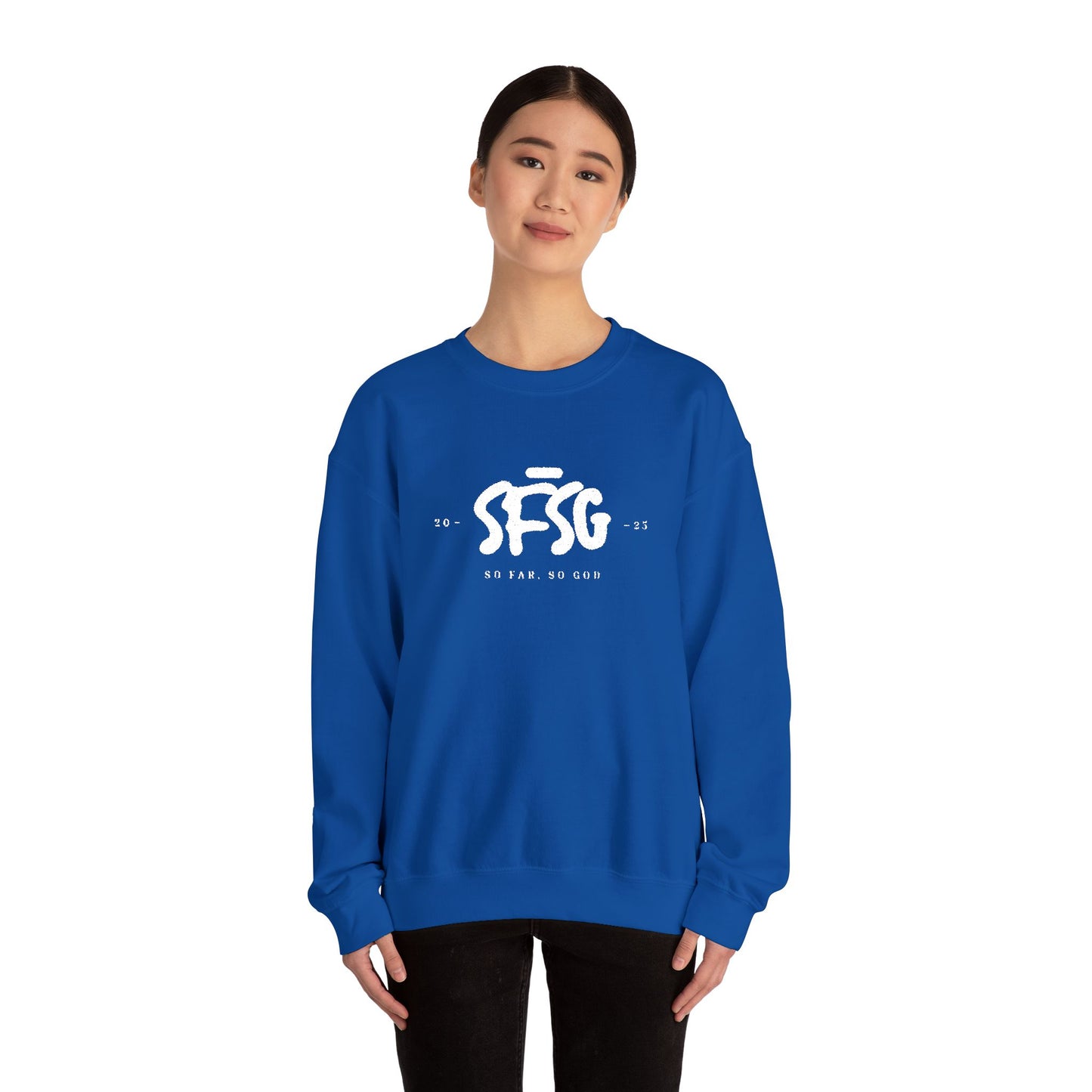 SFSG Unisex Embroidery Sweatshirt : WHITE CLASSIC