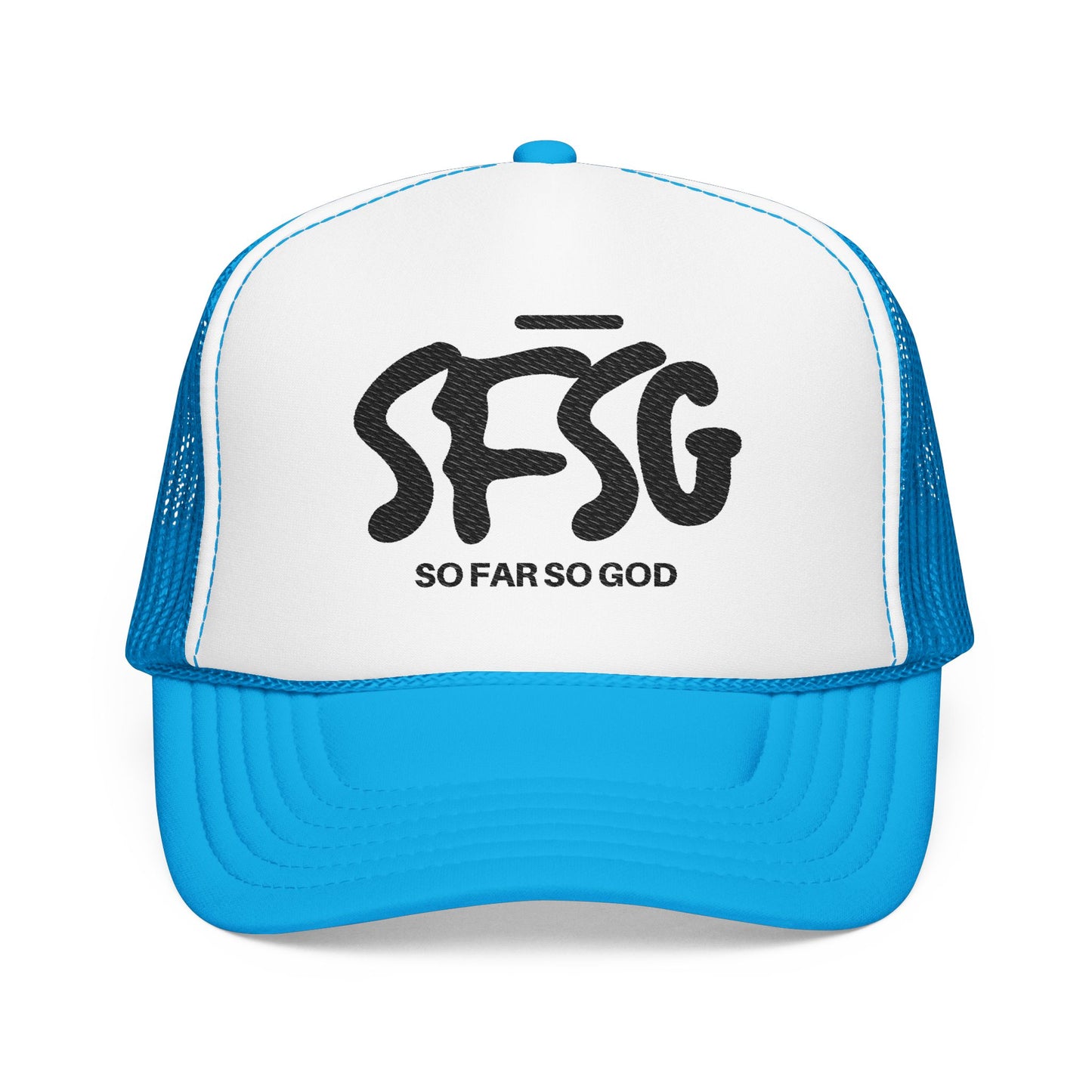 SFSG Trucker Hat: BLCK LOGO (Embroidery)