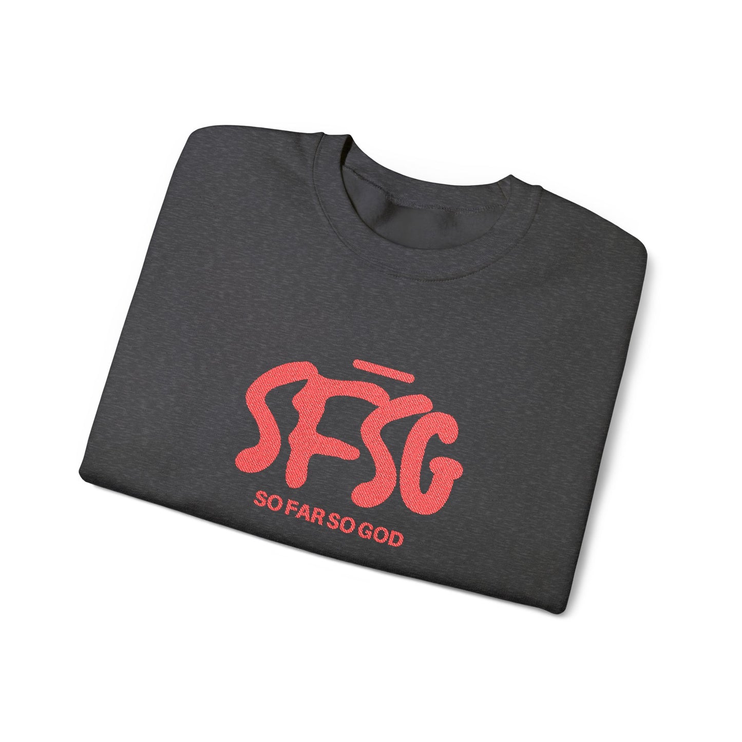 SFSG Unisex Embroidery Sweatshirt : BLCK RED
