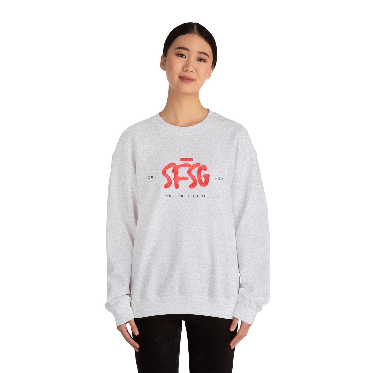SFSG Unisex Embroidery Sweatshirt : RED CLASSIC