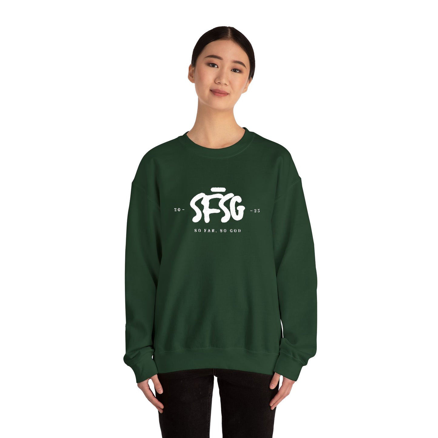 SFSG Unisex Embroidery Sweatshirt : WHITE CLASSIC