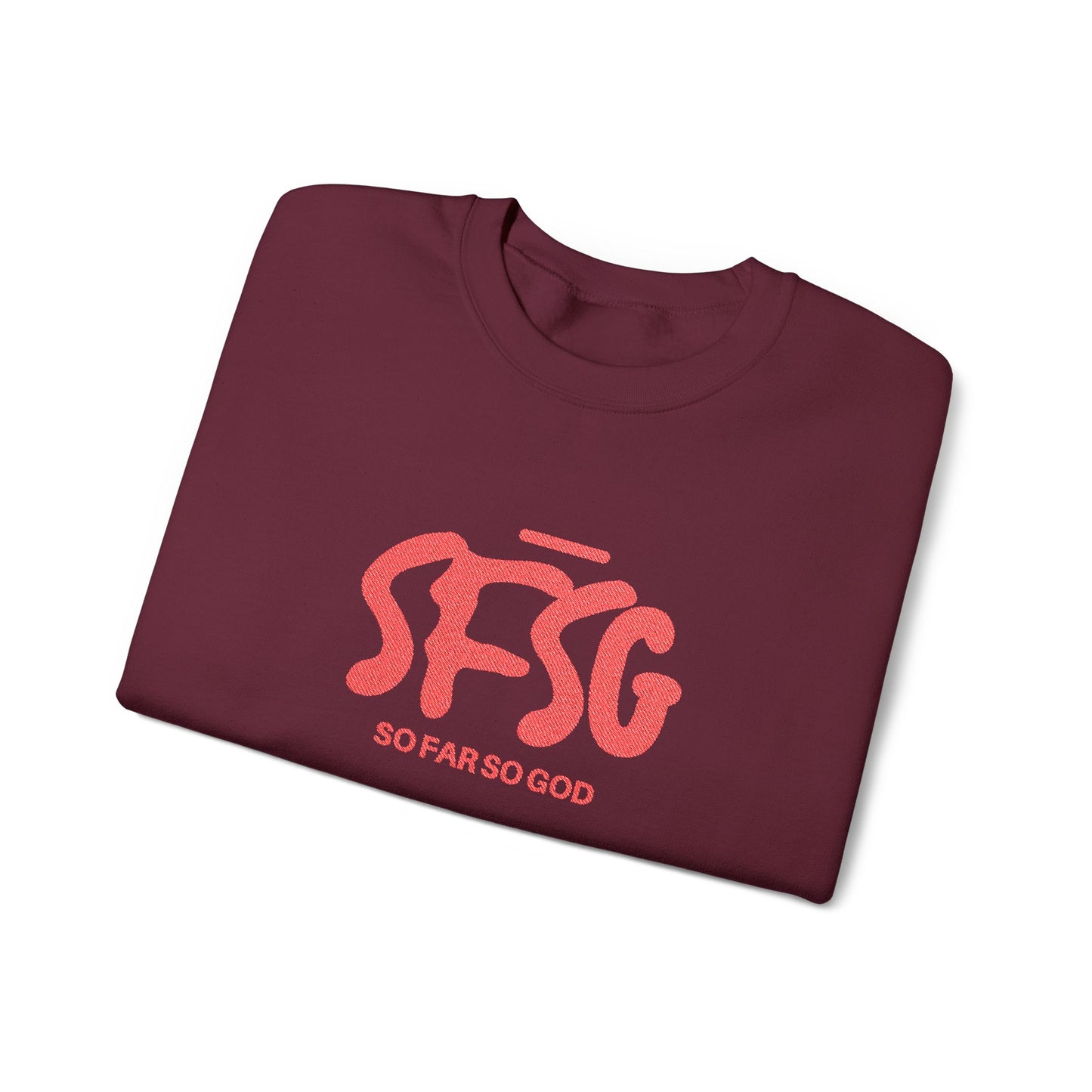 SFSG Unisex Embroidery Sweatshirt : BLCK RED
