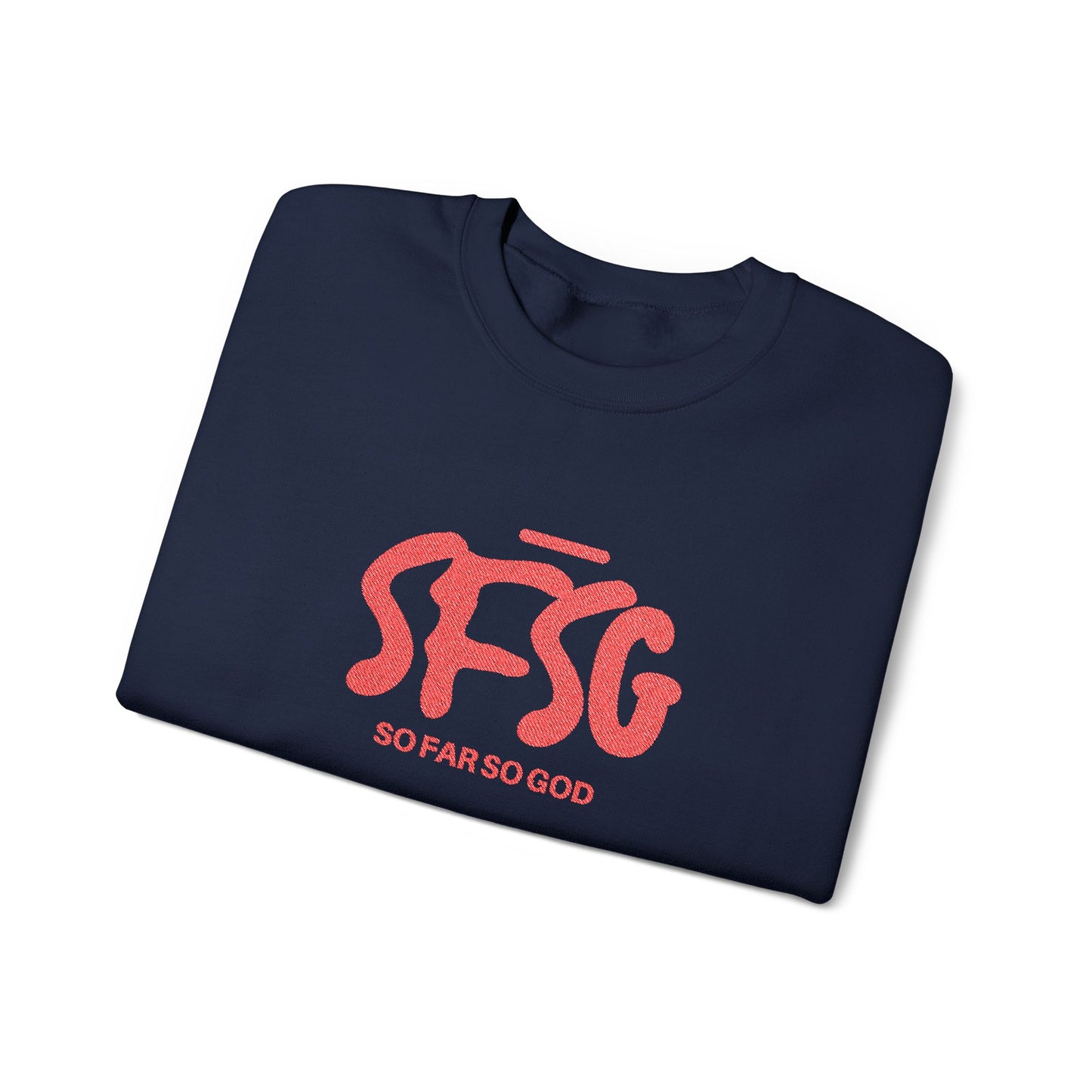 SFSG Unisex Embroidery Sweatshirt : BLCK RED