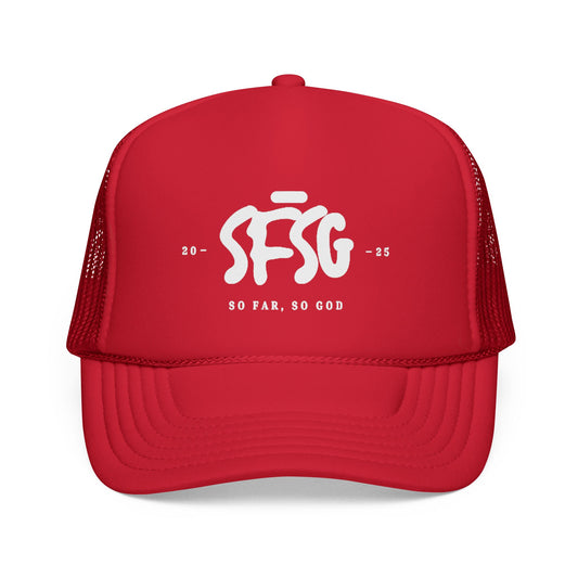 SFSG Trucker Hat: WHITE LOGO CLASSIC