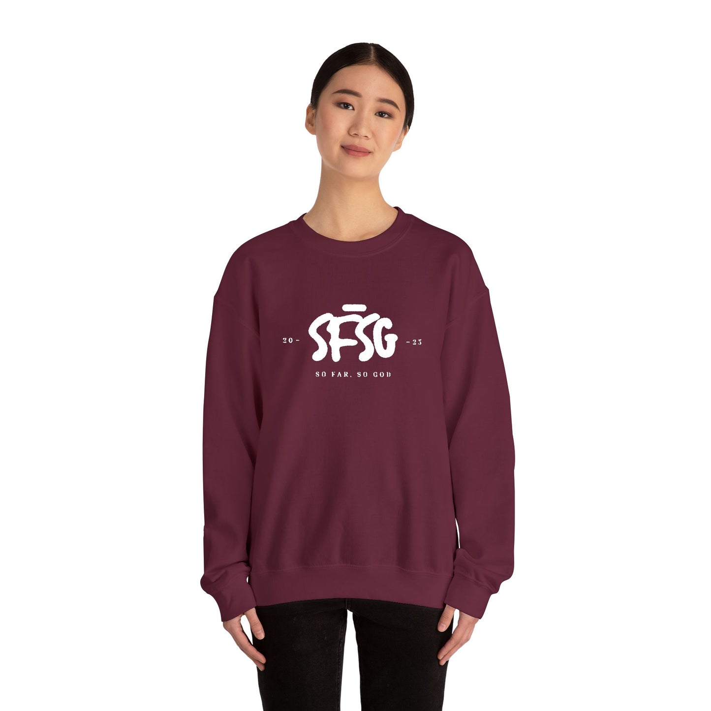 SFSG Unisex Embroidery Sweatshirt : WHITE CLASSIC