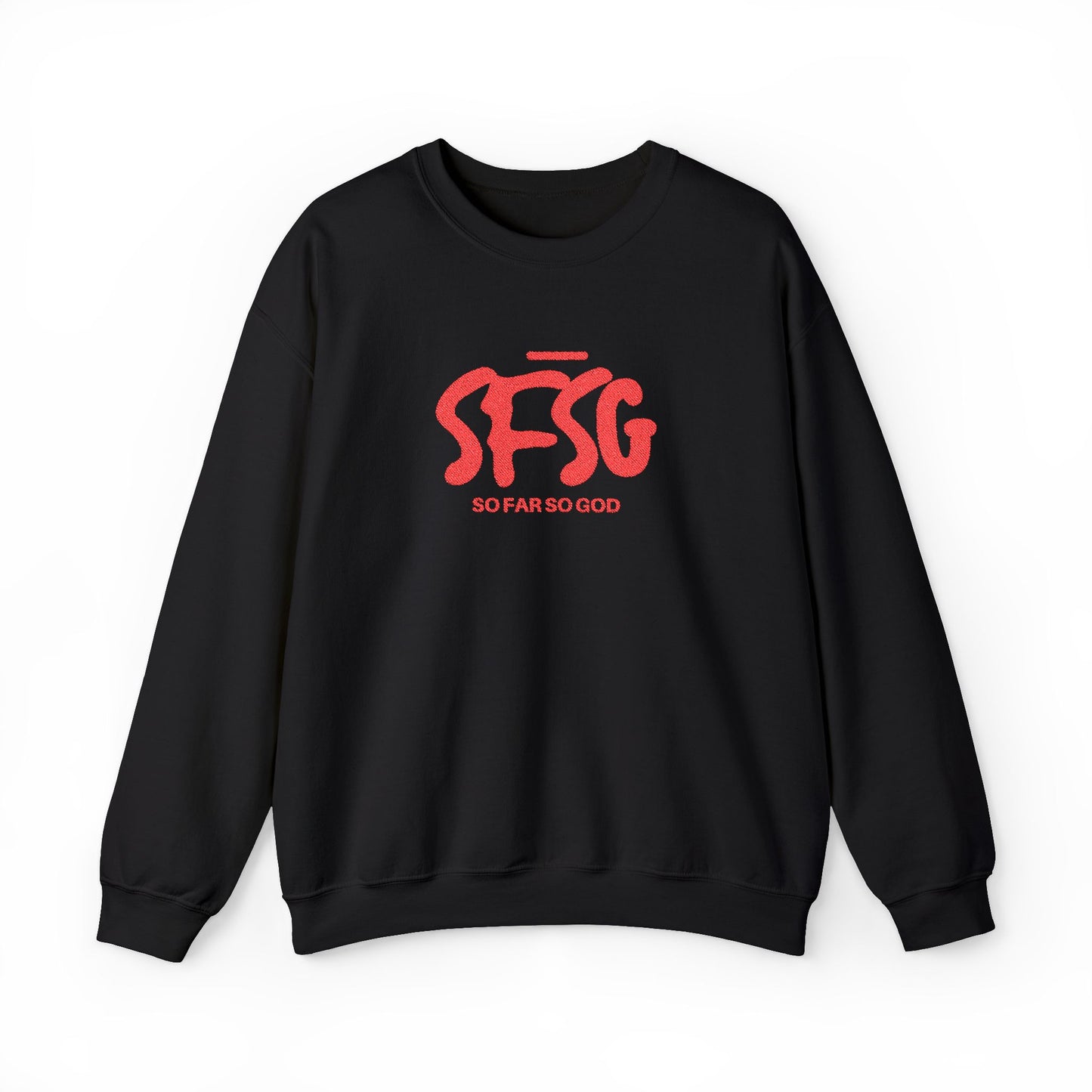 SFSG Unisex Embroidery Sweatshirt : BLCK RED