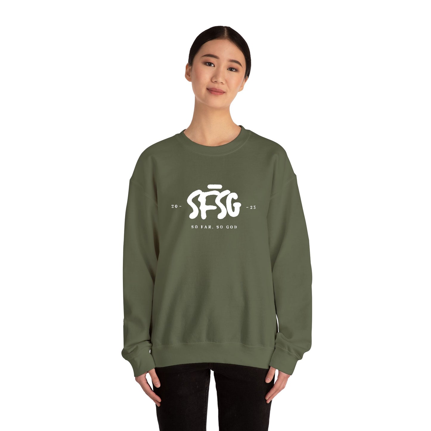 SFSG Unisex Embroidery Sweatshirt : WHITE CLASSIC