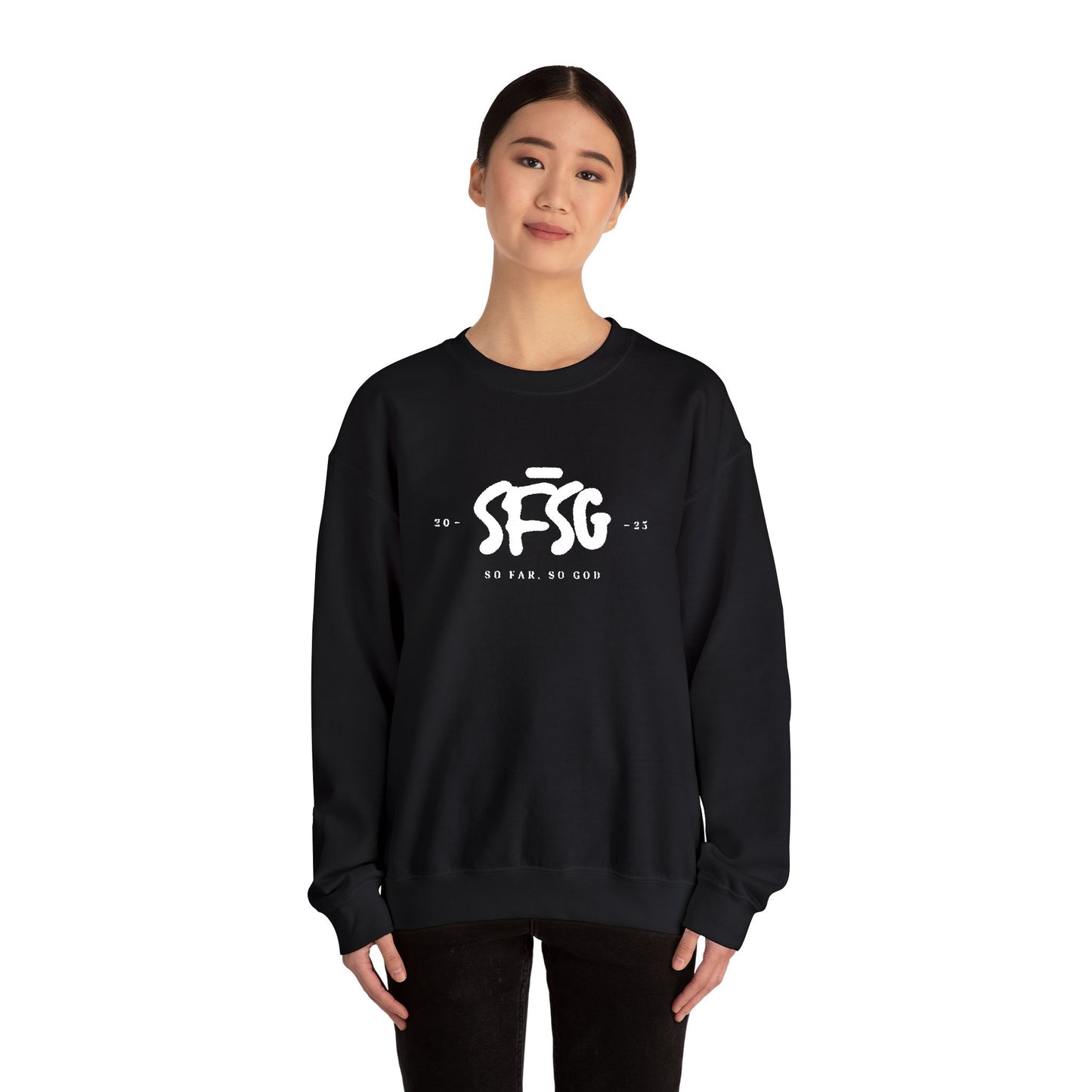 SFSG Unisex Embroidery Sweatshirt : WHITE CLASSIC