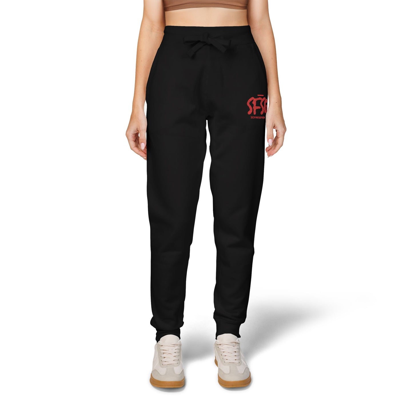 SFSG Embroidery Unisex Sweatpants: BLCK RED