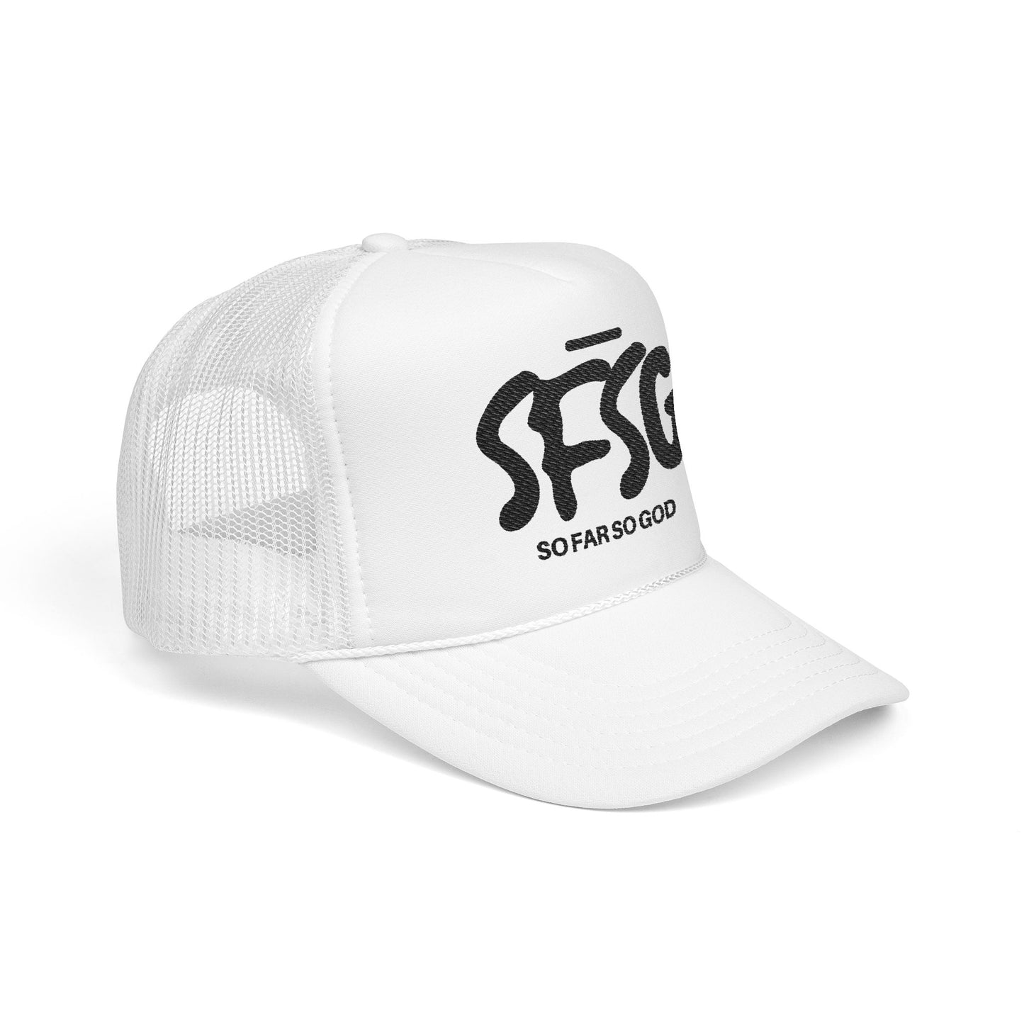 SFSG Trucker Hat: BLCK LOGO (Embroidery)