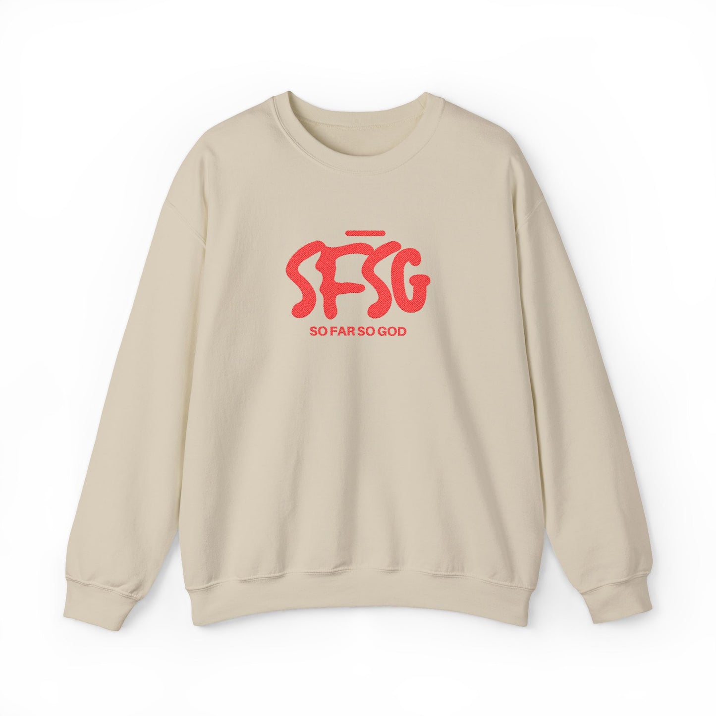 SFSG Unisex Embroidery Sweatshirt : BLCK RED