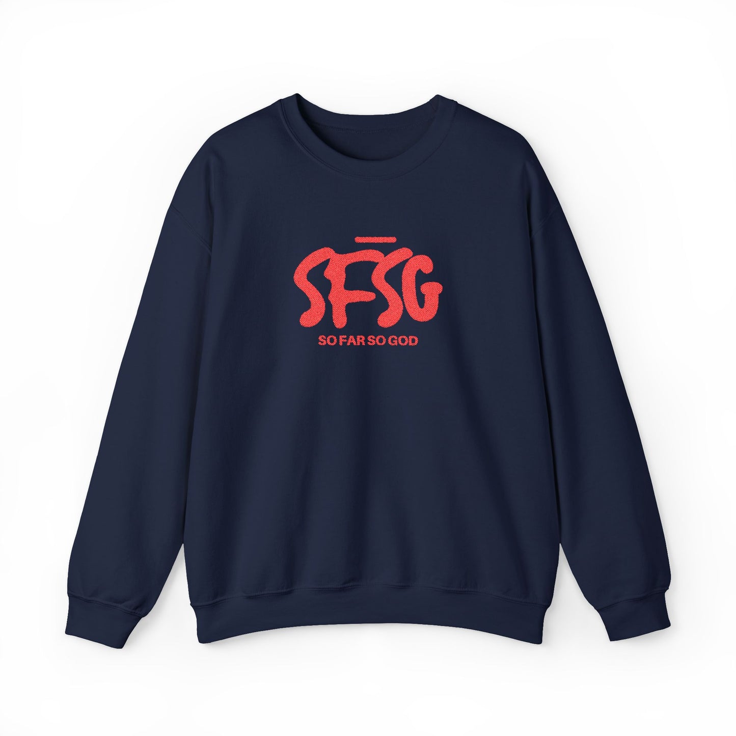 SFSG Unisex Embroidery Sweatshirt : BLCK RED