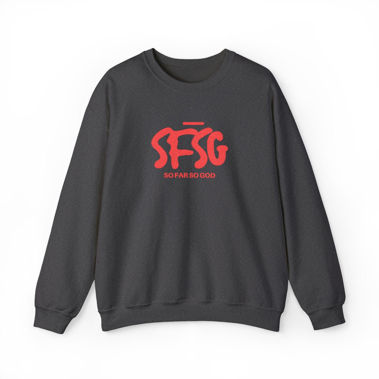SFSG Unisex Embroidery Sweatshirt : BLCK RED