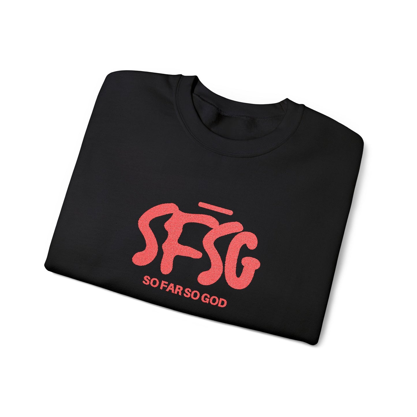 SFSG Unisex Embroidery Sweatshirt : BLCK RED
