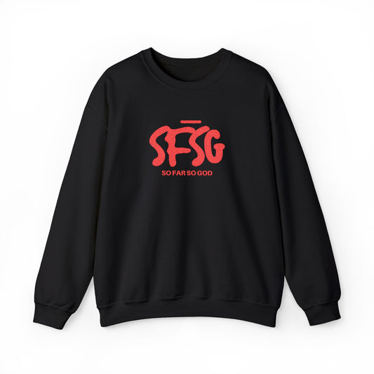 SFSG Unisex Embroidery Sweatshirt : BLCK RED