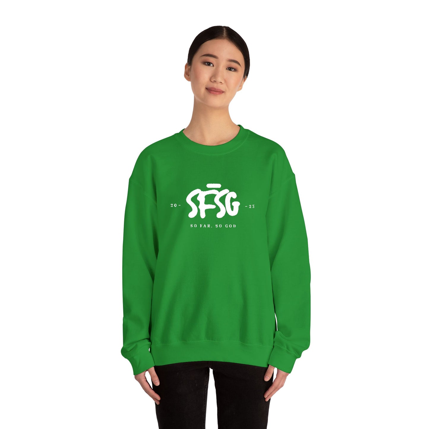 SFSG Unisex Embroidery Sweatshirt : WHITE CLASSIC