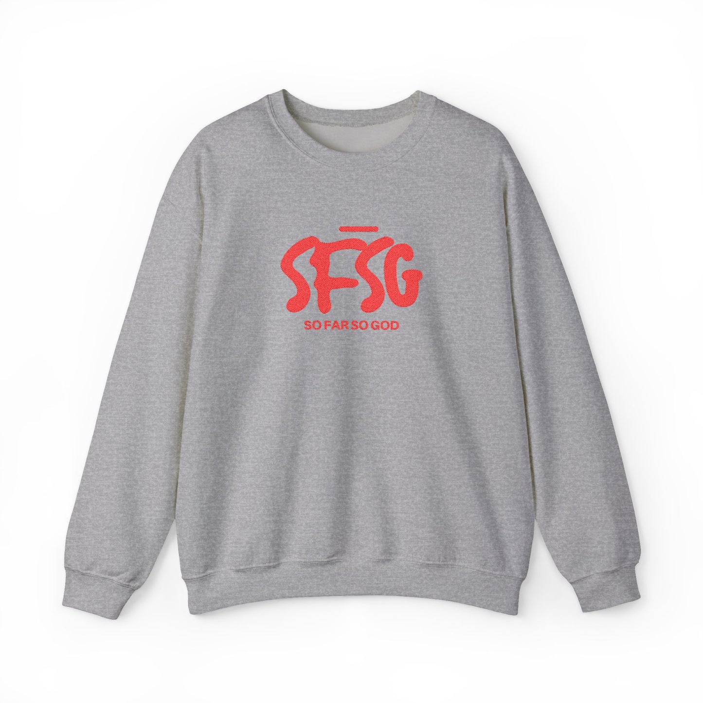 SFSG Unisex Embroidery Sweatshirt : BLCK RED