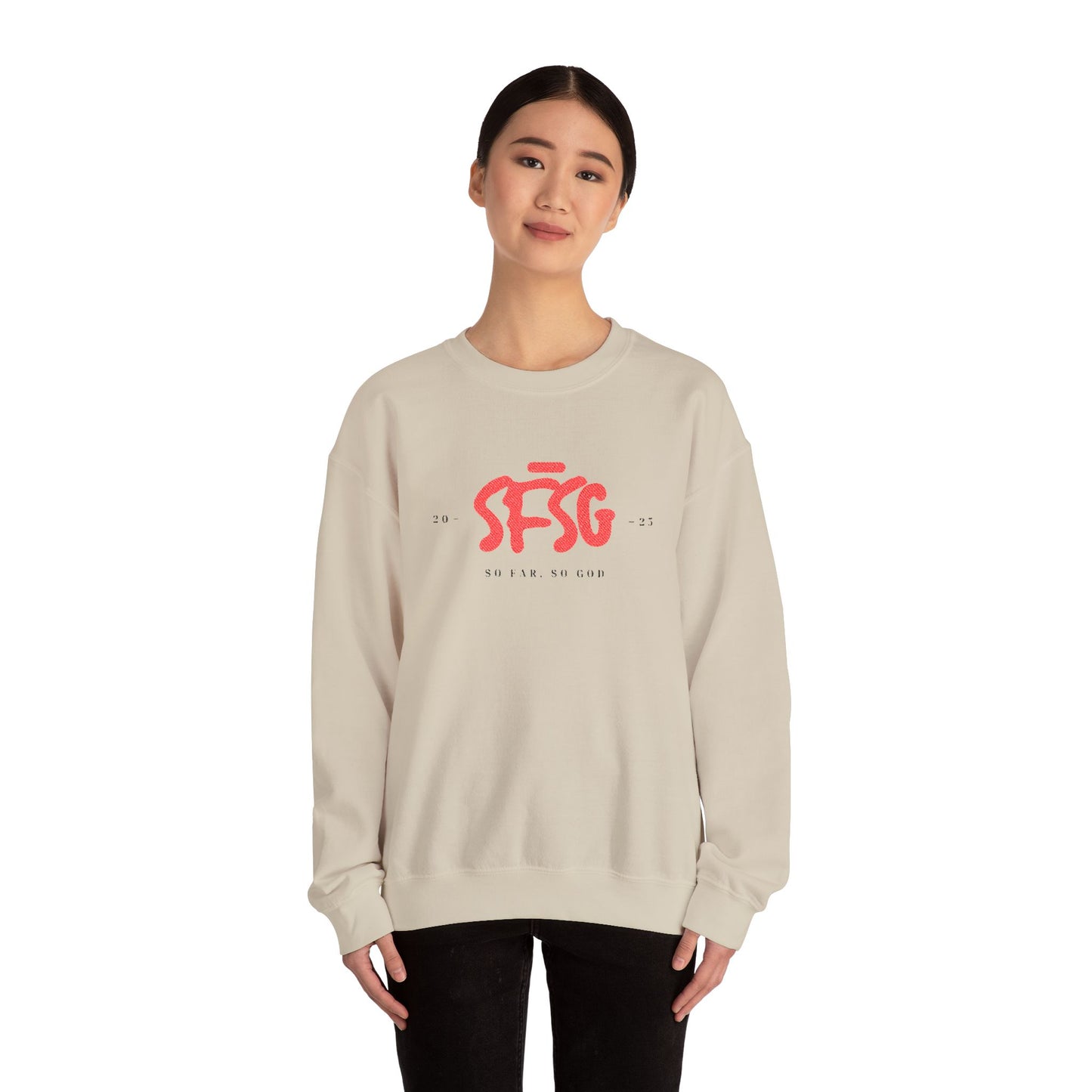 SFSG Unisex Embroidery Sweatshirt : RED CLASSIC