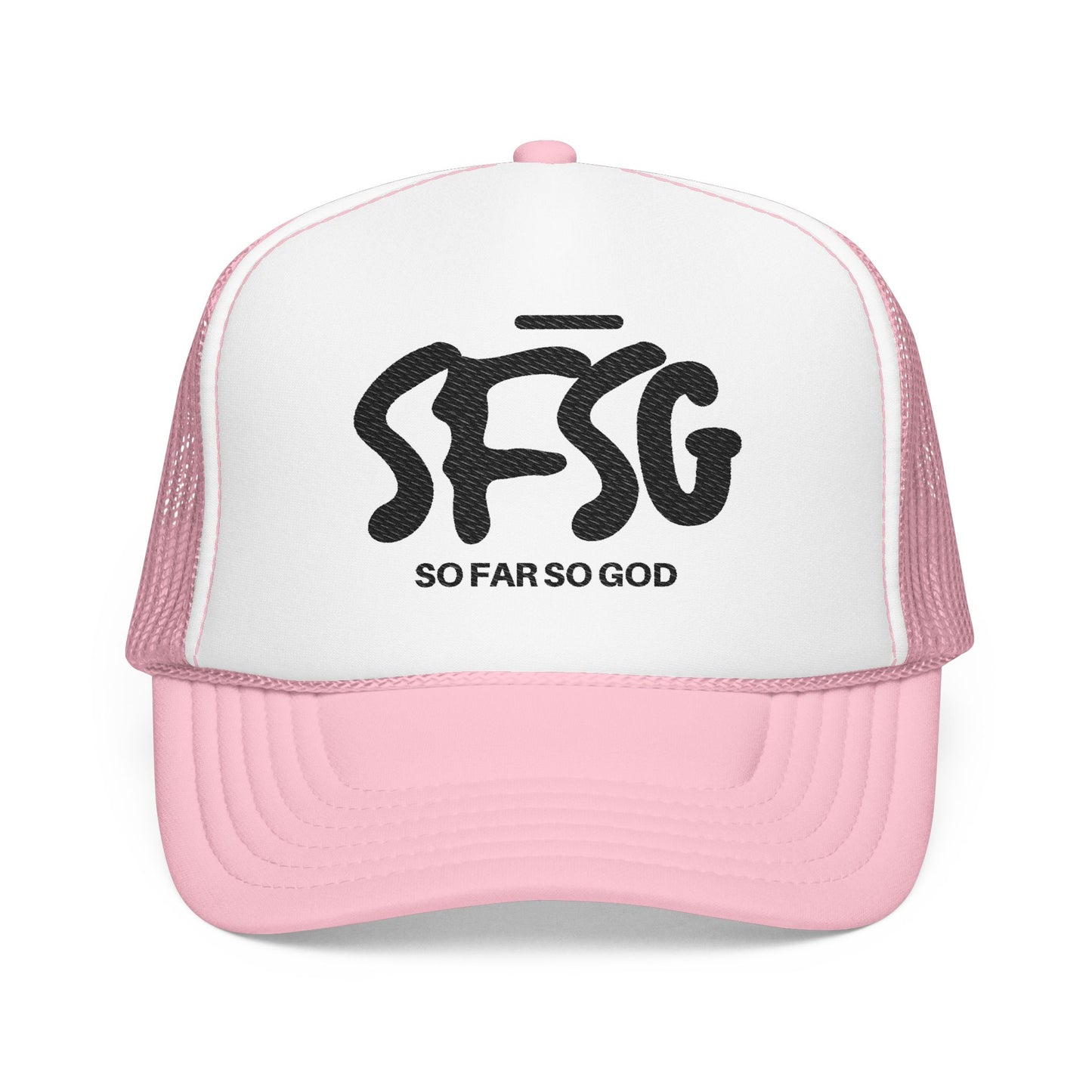 SFSG Trucker Hat: BLCK LOGO (Embroidery)
